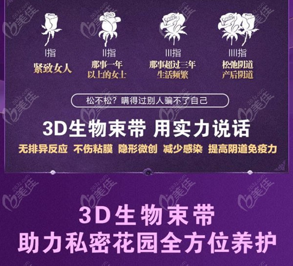 上海虹桥医院3d生物束带术阴道紧缩术优势