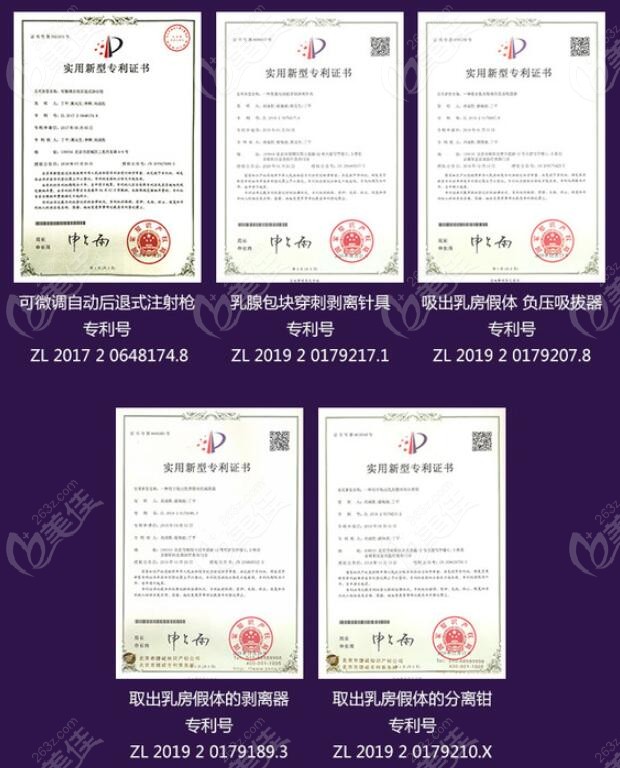 北京刘成胜研发的5项胸部认证技术
