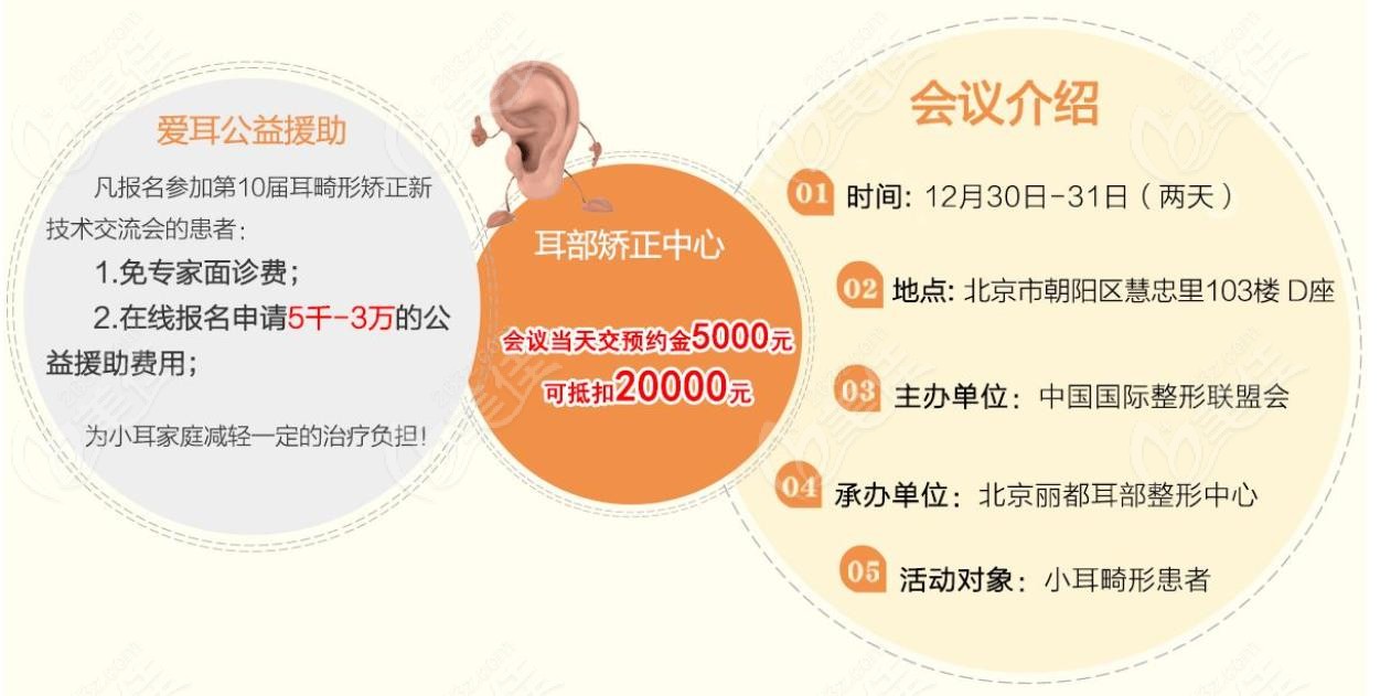 北京丽都做过外耳畸形公益援助活动