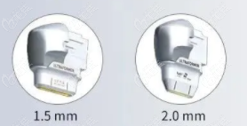 7D聚拉提1.5和2.0mm探头示意图