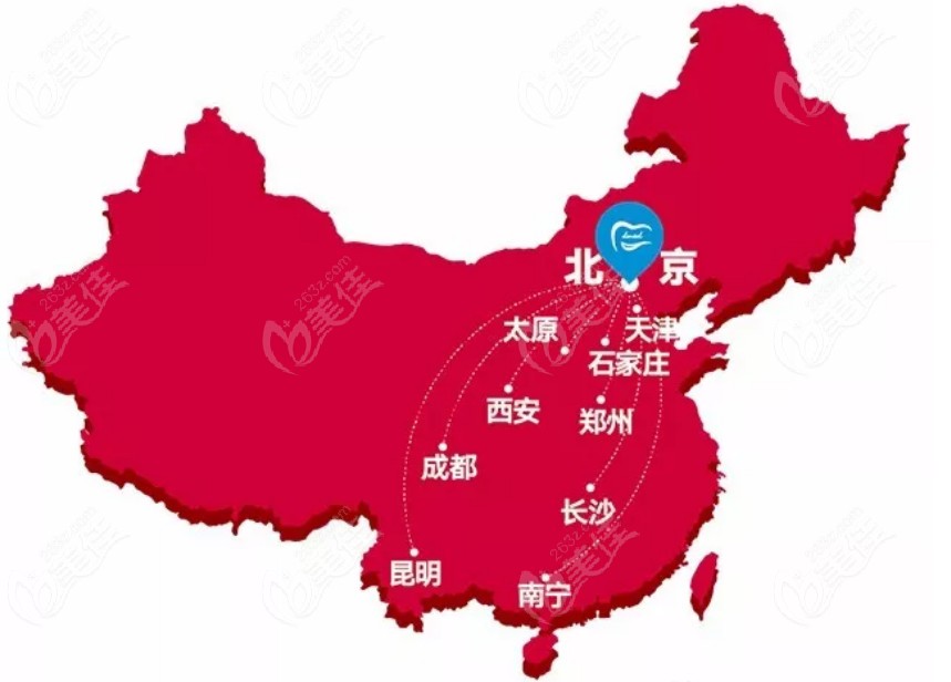 中诺口腔各分店在国内的分布情况