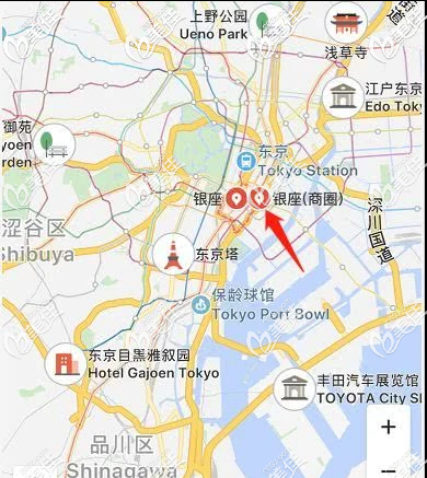 日本整形医院集中在东京银座