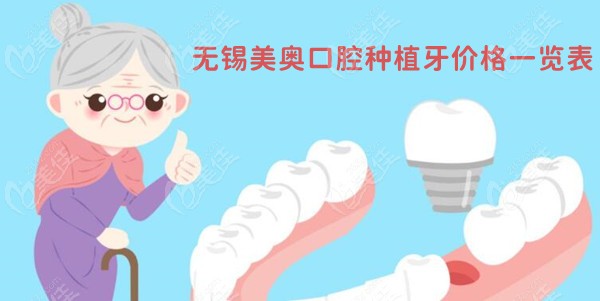 无锡美奥口腔种植牙价格一览表