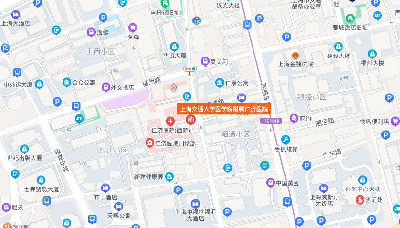 上海交通大学医学院附属仁济医院整形外科地址展示图
