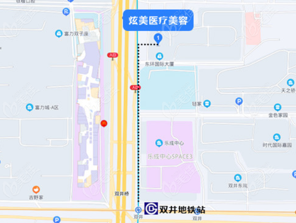 北京炫美地址示意图