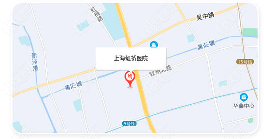 上海虹桥医院疤痕科来院线路图