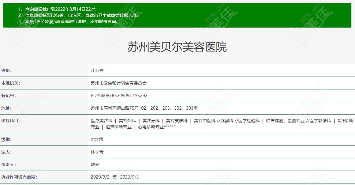 卫健委查询的资质认证来看，苏州美贝尔美容医院正规