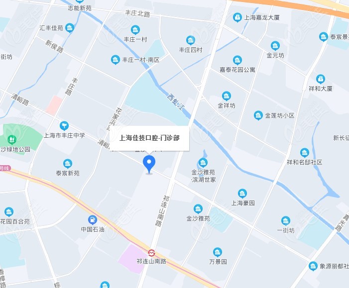 怎么到达上海佳技口腔门诊部地图指示