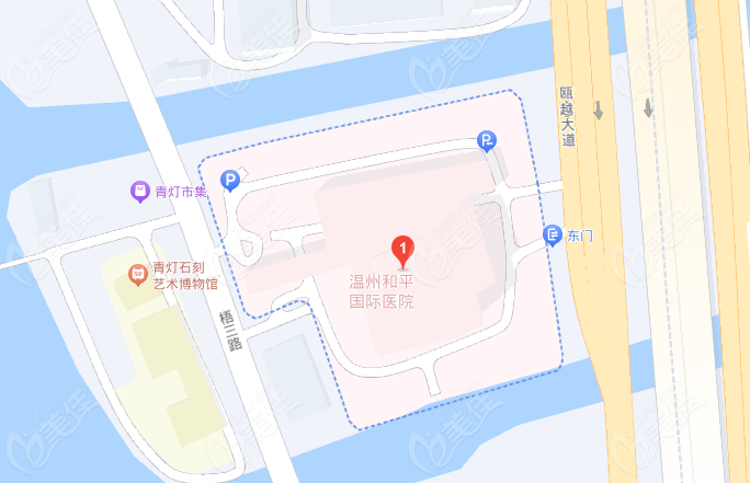 温州和平国ji整形医院地址示意图