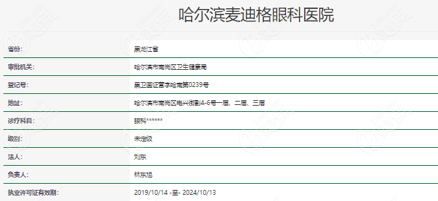 哈尔滨麦迪格眼科医院正规吗多少钱（236z.com）