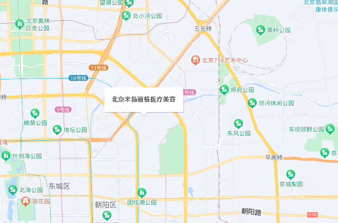 北京米扬丽格地址是在位置示意图