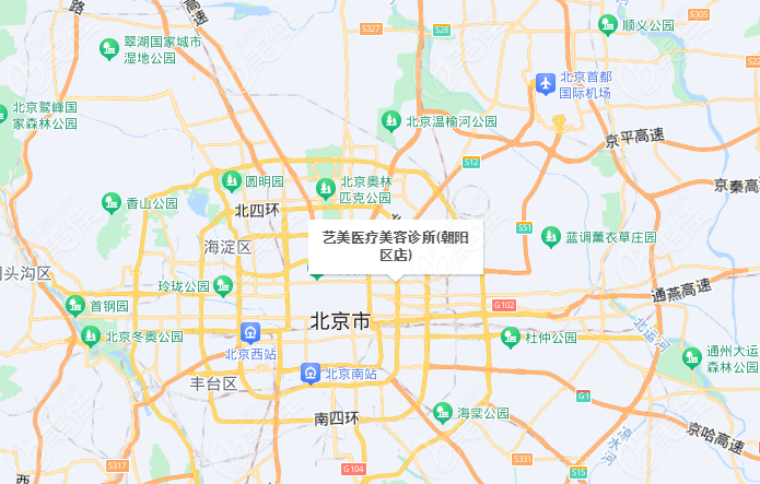 北京艺美医疗美容总院地址示意图