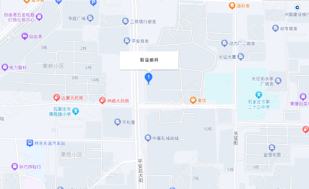 石家莊聯誼眼科醫院的地址