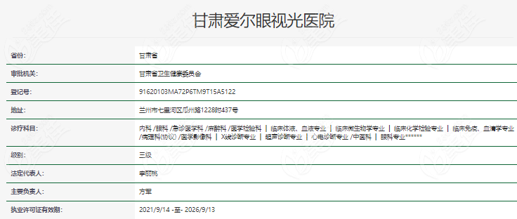 甘肅愛爾眼科醫(yī)院資質(zhì)正規(guī)（236z.com)