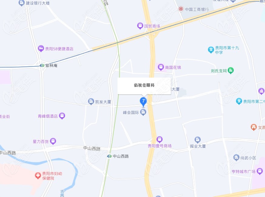 贵阳佰视佳眼科地图上位置236z.com
