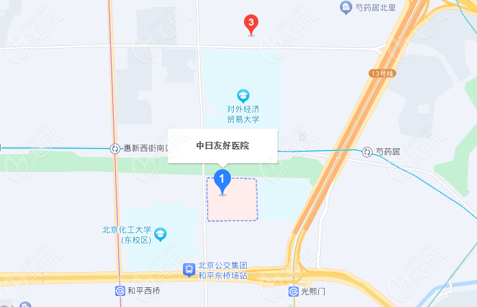 曾高医生主要坐诊在北京<!--<i data=20240703-sp></i>-->医院地址示意图