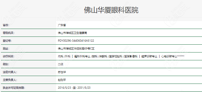 佛山华厦眼科医院做斜视手术资质正规(236z.com)
