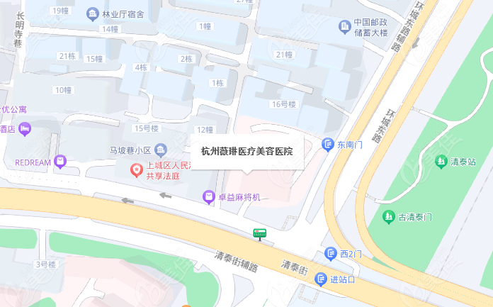 杭州徐少骏吸脂医院地址在哪里？ 地址示意图美佳网