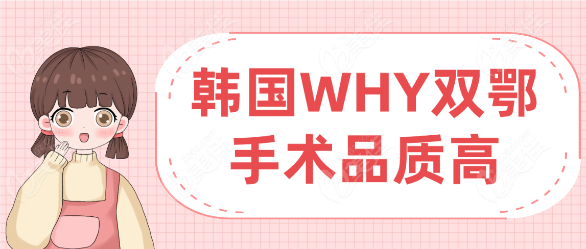 如果注重韩国做双鄂手术品质的话：选韩国WHY比较好