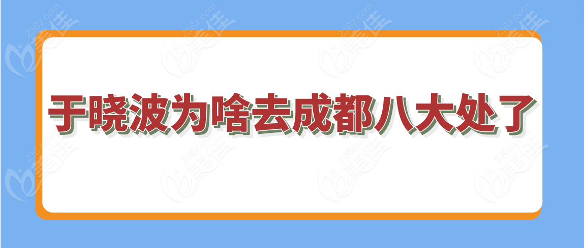 于晓波为啥去成都八大处了