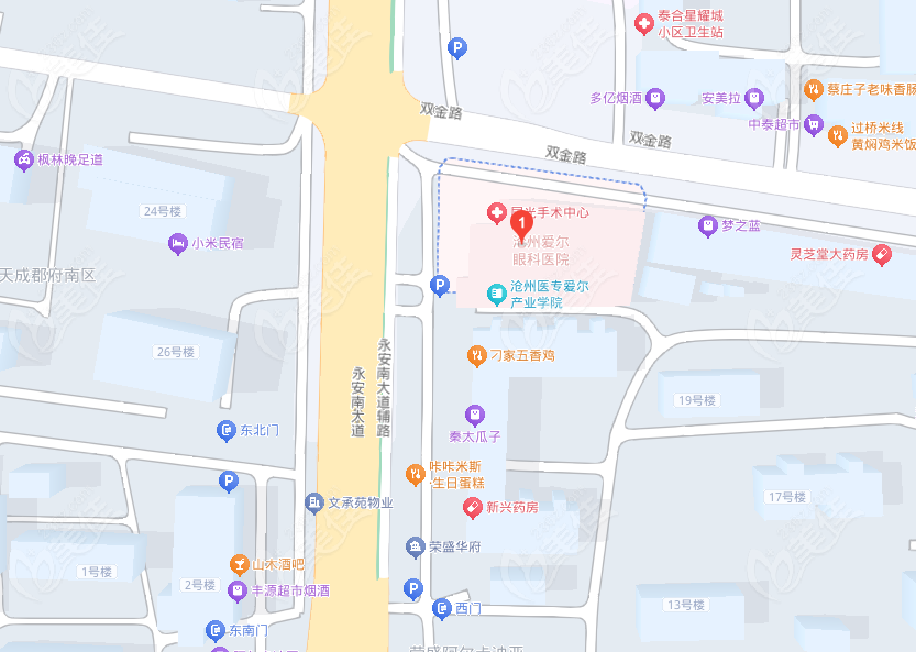 沧州爱尔眼科地址在运河区