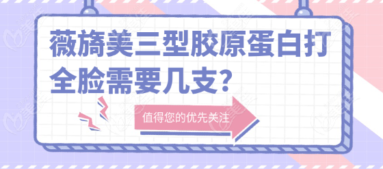 薇旖美三型胶原蛋白打全脸需要几支？