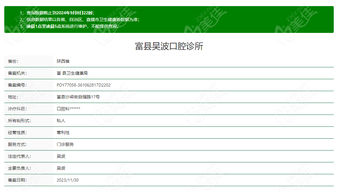 富县吴波口腔诊所正规靠谱