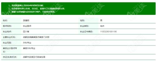 李建钢医生简历资料