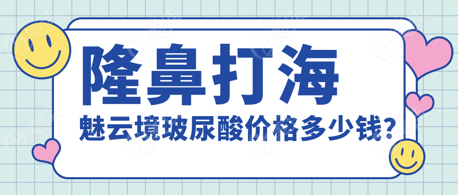 隆鼻打海魅云境玻尿酸价格多少钱？