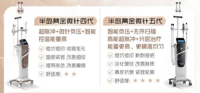 半岛黄金微针4代和5代的区别