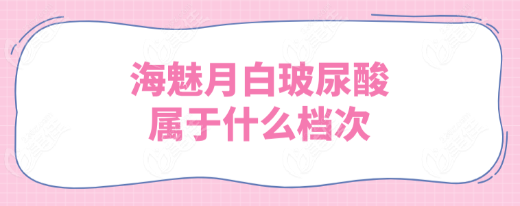 海魅月白玻尿酸属于什么档次
