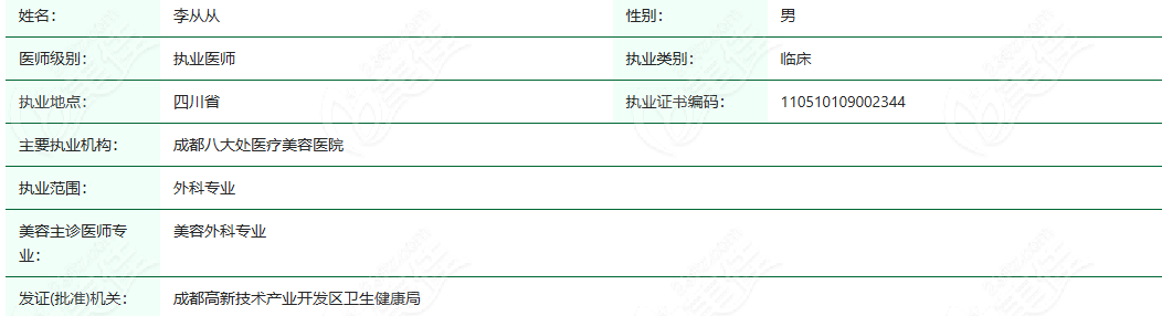 【成都李丛丛医生简介】坐诊医院_隆鼻实例图_|从业经历秒查询