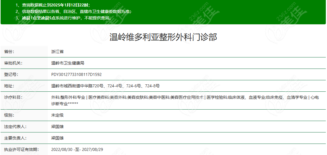 温岭维多利亚整形正规吗？