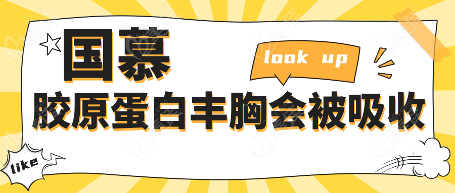 国慕胶原蛋白丰胸会被吸收