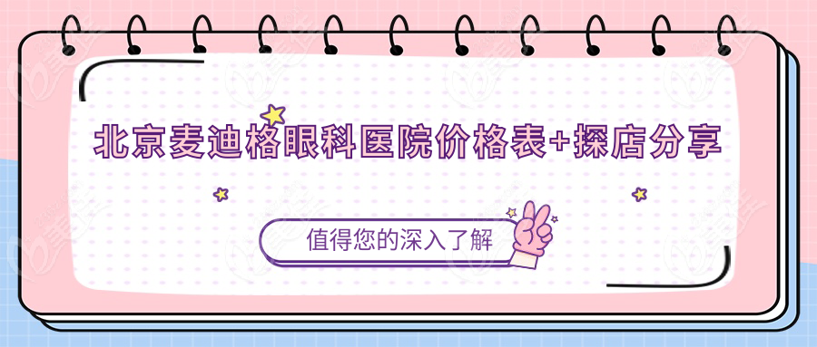 北京麦迪格眼科医院价格表+探店分享
