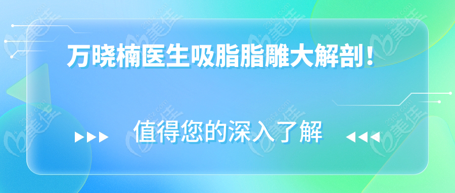 萬曉楠醫(yī)生吸脂脂雕大解剖！