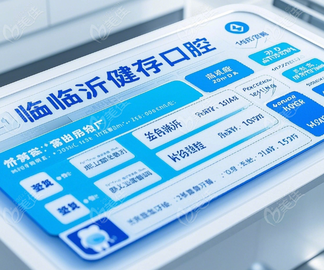 临沂健存口腔2025收费标准