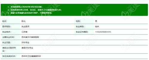 陈光医生的个人简历
