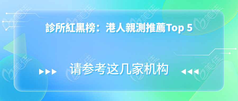 診所紅黑榜：港人親測推薦Top 5
