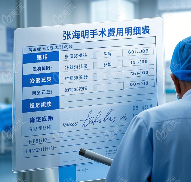 张海明手术费用明细表2025
