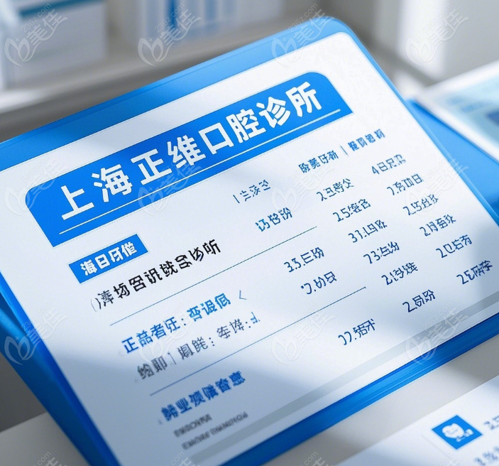 上海正維口腔價格