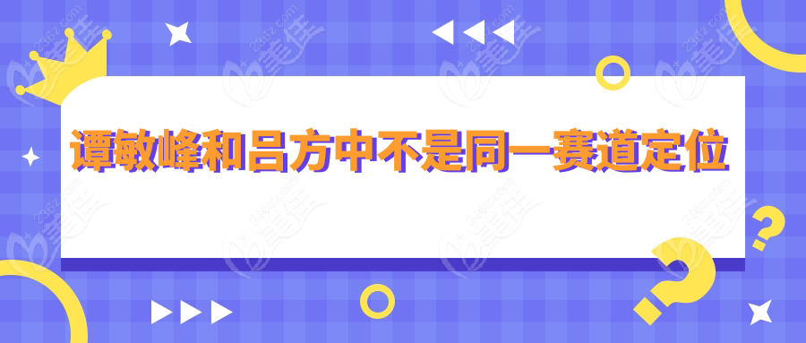 谭敏峰和吕方中不是同一赛道定位