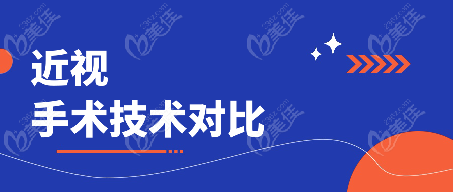 近视手术技术对比