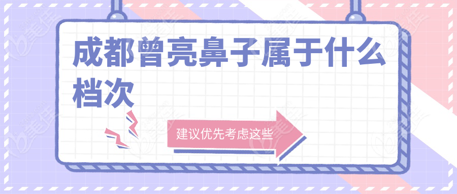 成都曾亮鼻子屬于什么檔次