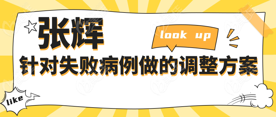 张辉针对失败病例做的调整方案