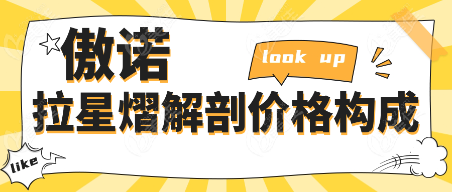 傲諾拉星熠解剖價(jià)格構(gòu)成