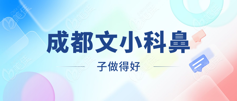 成都文小科鼻子做得好