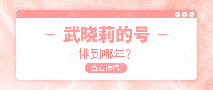 武晓莉的号排到哪年？