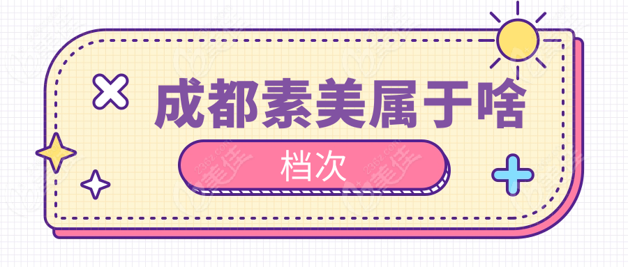 成都素美屬于啥檔次
