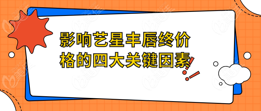 影响艺星丰唇终价格的四大关键因素
